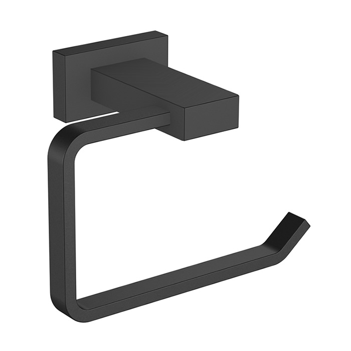 Matte Black Chrome Bathroom Paper Holder 1708B