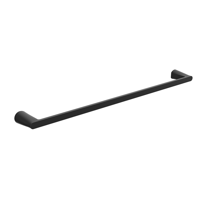 Matte Black Brushed Brass Towel Rail Single 8711B