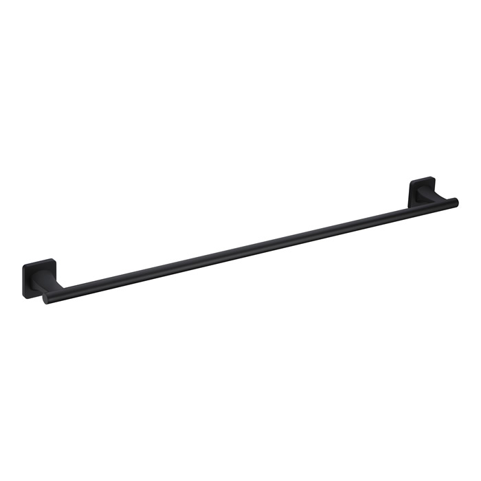 Matt black Zinc Towel Rail Single 3911B