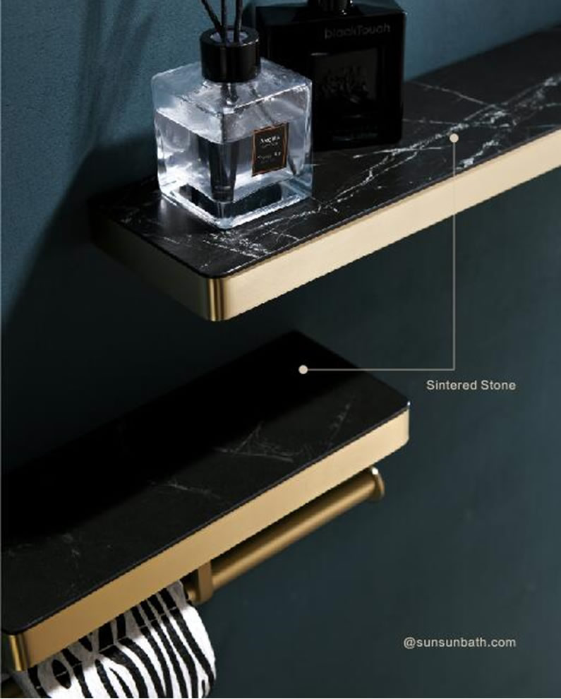 brushed brass bathroom accessories