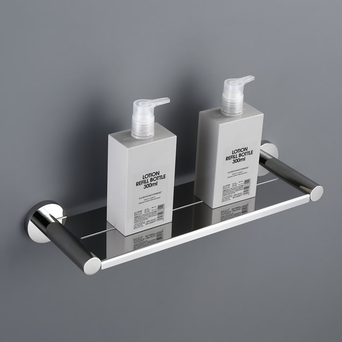 Stainless Steel Chrome Metal Shelf For Bathroom