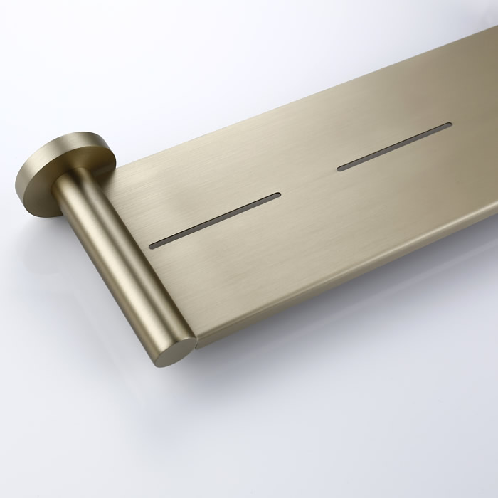 304SS Brushed Brass Metal Shelf