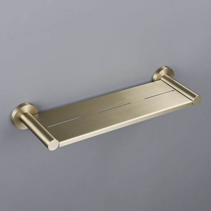 304SS Brushed Brass Metal Shelf