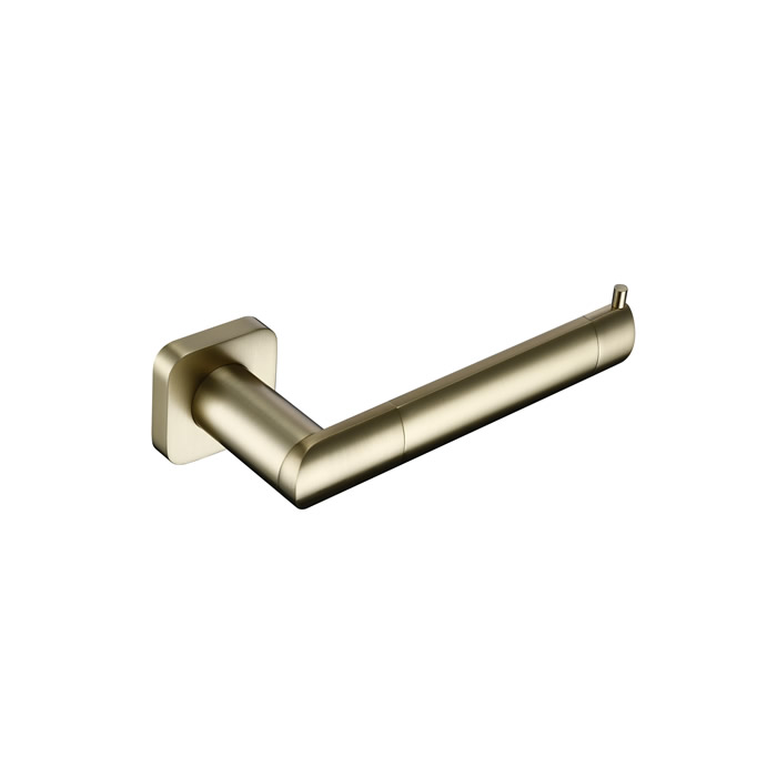 Wall-mounted Brass Square Bathroom Brushed Brass Toilet Paper Holder