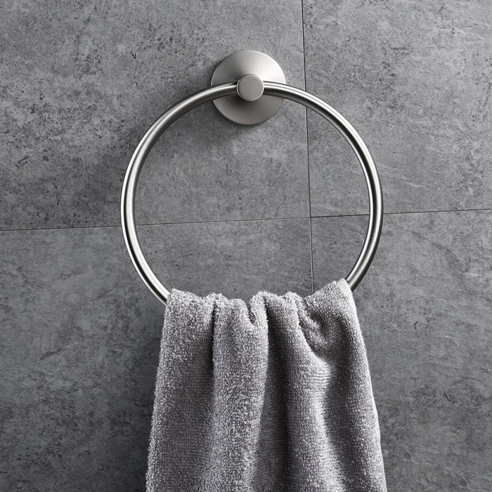 Brushed Nickel Stainless Steel Towel Ring 1404bn