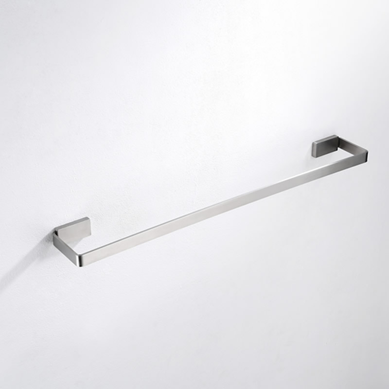 Bathroom Wall-mounted Square Towel Rail With Brushed Finishing 6011