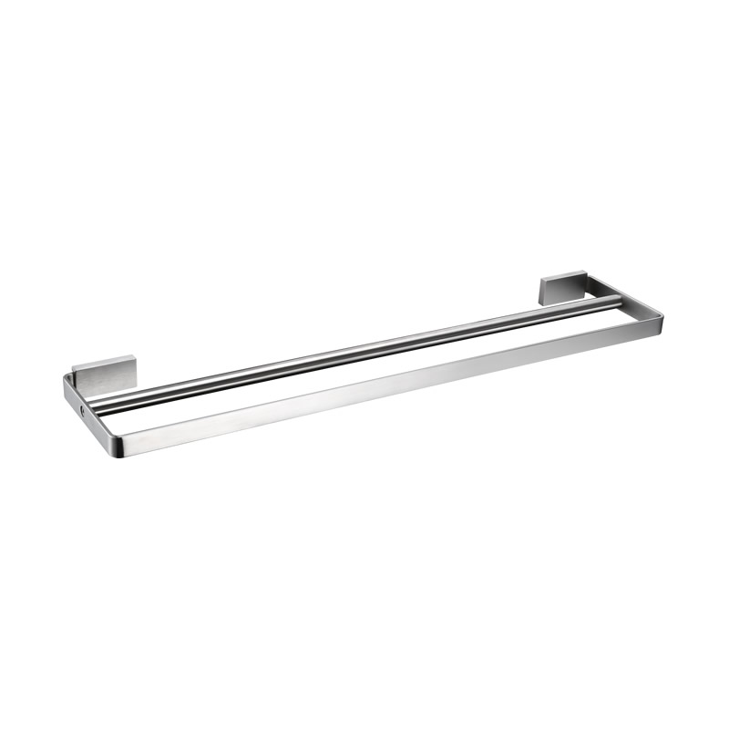 Bathroom Wall-mounted Modern Double Towel Bar With 304 Stainless Steel 6012