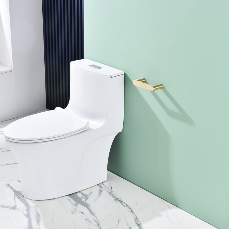 Pivoting Toilet Paper Holder Brushed Brass