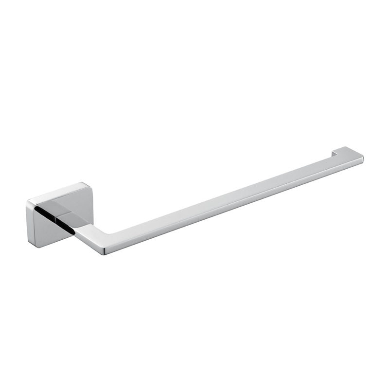 Square bathroom towel ring with chrome plated