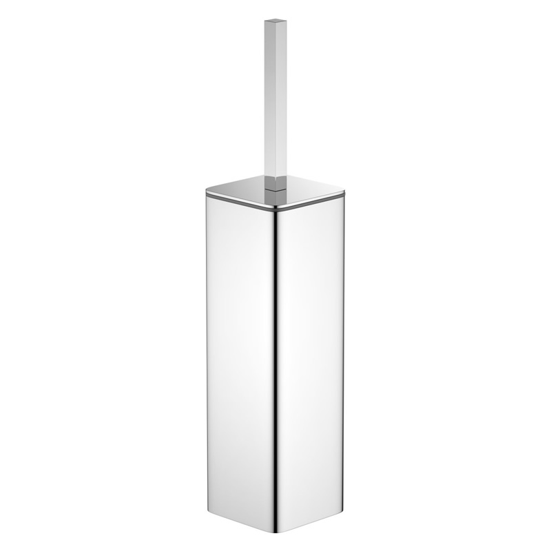 Bathroom square Toilet brush holder with self-centering